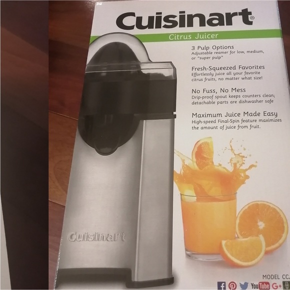CUISINART Citrus Juicer EUC easy clean easy use pulp control low pulp - Picture 4 of 8